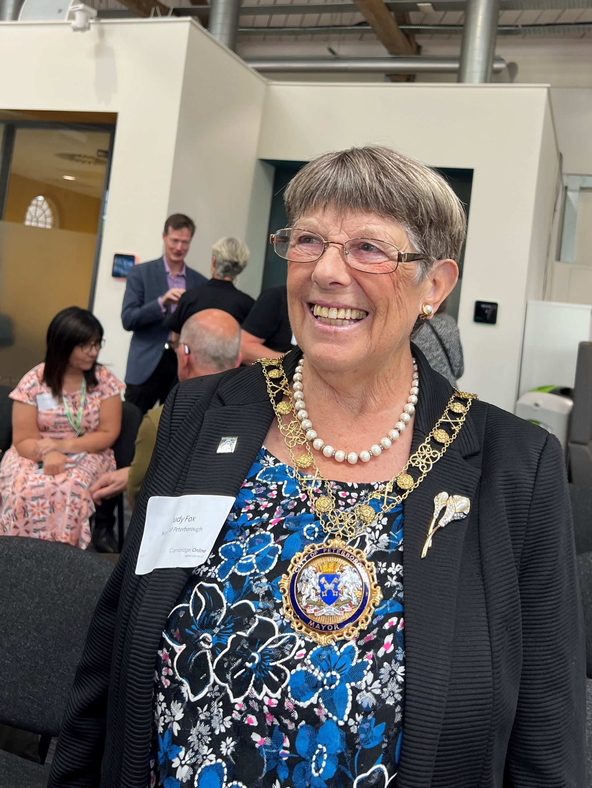 Judy Fox, Mayor of Peterborough and key community figure helping spread the word on digital inclusion.
